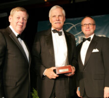 Johnny Isakson, Ted Turner, and Todd Groce