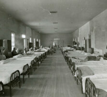 Black and white photograph of Milledgeville State Hospital circa 1940