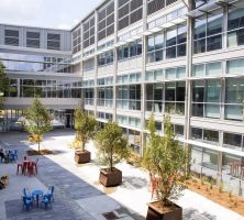 Photograph of the Lamar Dodd School of Art Courtyard