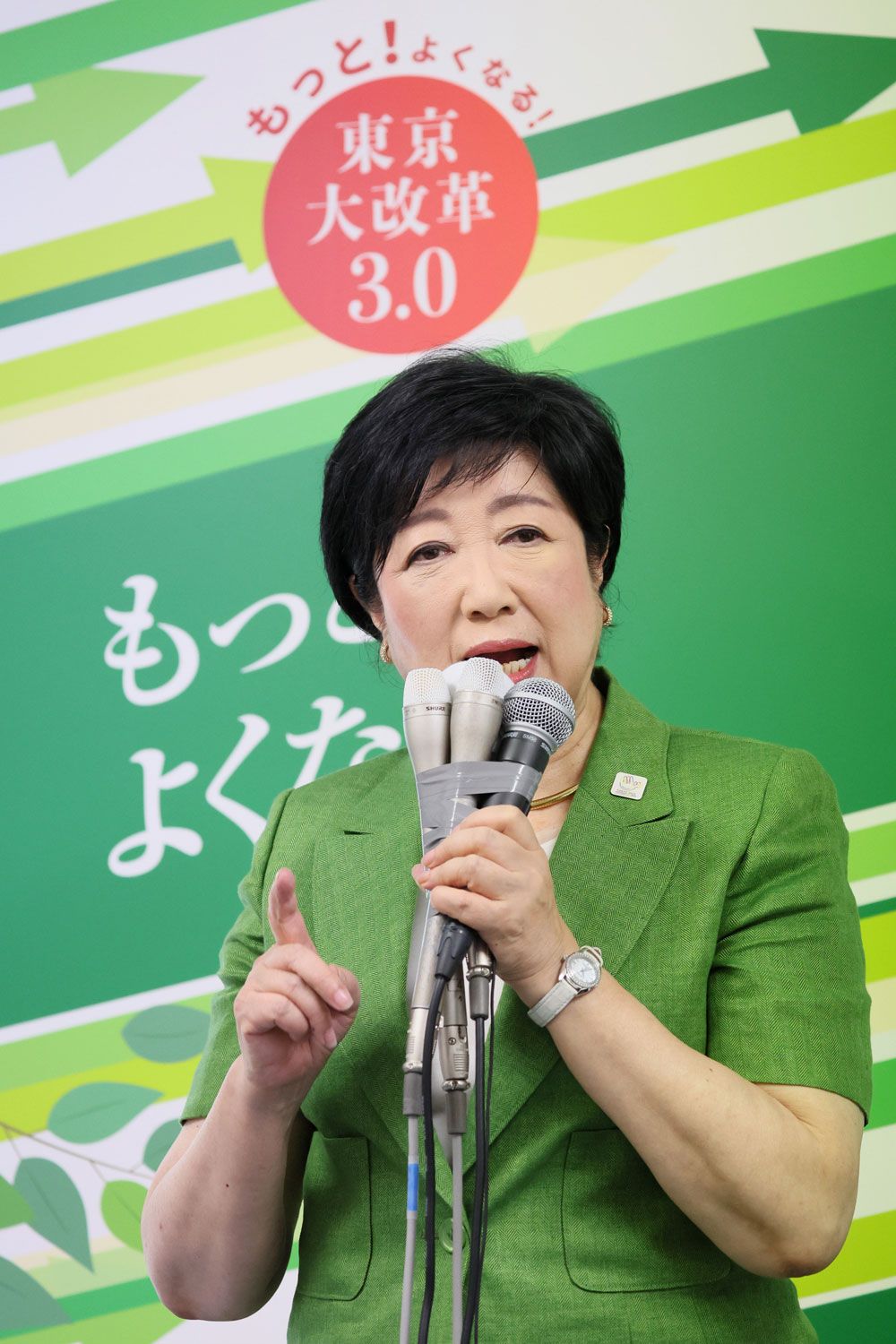 3選が濃厚になってきた小池氏　©時事通信社