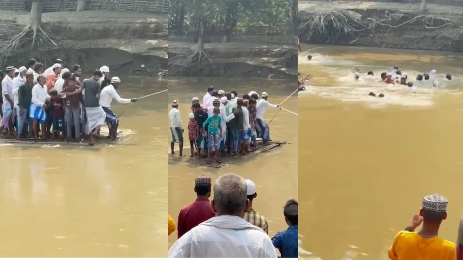 Video : बिहार में जुगाड़ नाव पर तैर रही थी भीड़, तभी हो गया ये कांड