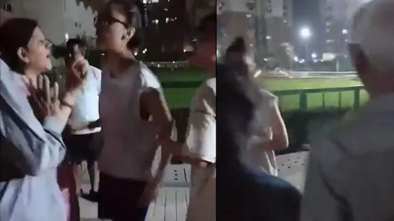 Video : Video: Women Slap Elderly Couple After Quarrel Over Dog At Noida Complex