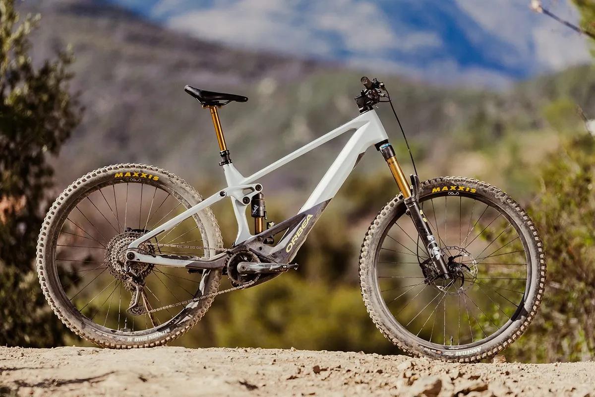 Pack shot of the Orbea Wild M-Team full suspension mountain eBike