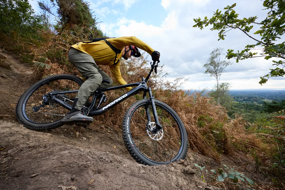 Norco Fluid FS C2 ridden by Male mountain biker