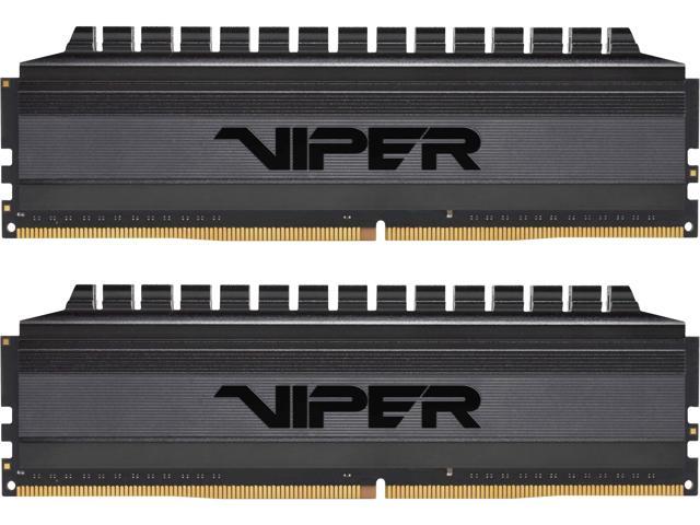 Patriot Viper 4 Blackout Series 16GB (2 x 8GB) 288-Pin DDR4 SDRAM DDR4 4400 (PC4 35200) Intel XMP 2.0 Desktop Memory Model PVB416G440C8K, AMD Compatible