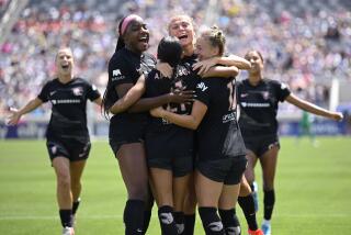 SAN DIEGO, CALIFORNIA - AUGUST 24: Alyssa Thompson #21 of Angel City FC celebrates.