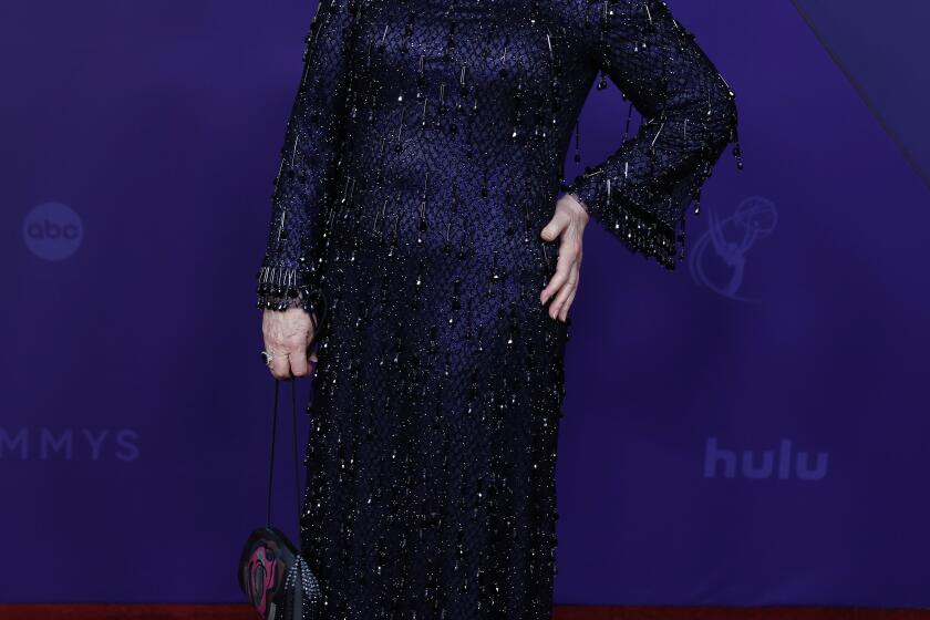 LOS ANGELES, CA - September 15, 2024 - Kathy Bates arriving at the 76th Primetime Emmy Awards at the Peacock Theater on Sunday, September 15, 2024 (Allen J. Schaben / Los Angeles Times)