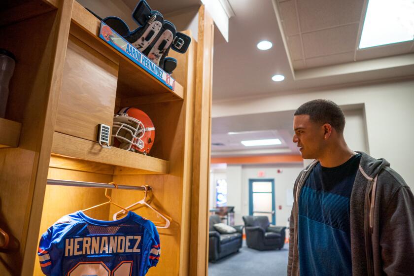 FX's American Sports Story: Aaron Hernandez -- "If It's To Be" -- Episode 1 (Airs Tuesday, September 17) Pictured: Josh Rivera as Aaron Hernandez. CR: Michael Parmelee/FX