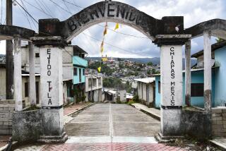 View of the empty town of Tila after alleged armed groups have generated a wave of violence, forcing its residents to leave the town of Tila, Chiapas state, Mexico, on June 12, 2024. (Photo by Isaac GUZMAN / AFP)