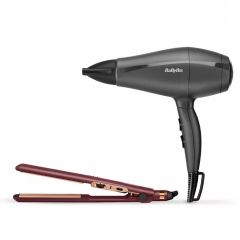 Babyliss Hair Dryer 2000 Watt and Berry Crush 230 Hair Straightener 5910E