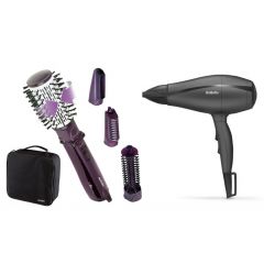 Babyliss Brushing Rotating Brush 1000 W and Hair Dryer 2000 W 2736E