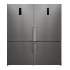 Kelvinator Twins Combi Refrigerator No frost Bottom Freezer1300 L Inveter Stainless KBM653TSE