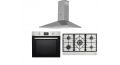 Purity Built In Gas Hob 90 cm , Gas Oven 60 cm and Hood 90 cm 850 m3/h HPT906S