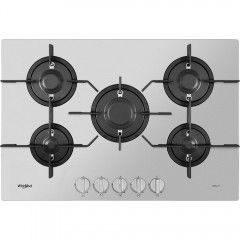 Whirlpool Built-In Exlium Gas Hob 75cm 5 Burners Full Safety Inox PMW 75D2/IXL