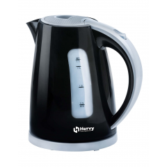 Hervy Plastic Kettle 1.7 Liter 2000 Watt Black H-10040