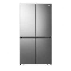 Gorenje Refrigerator With Freezer 90 cm 609 Liters Inverter Motor Gray NRM918FUX