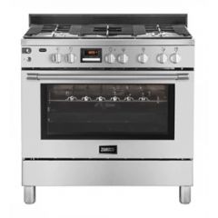 Zanussi Gas Cooker 5 Burners Cast Iron Digital Stainless Steel ZCG92696XA-943006491