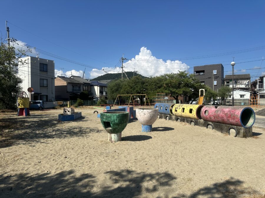 香川県高松市扇町の「扇町公園」でレトロな遊具を拝見ッ！