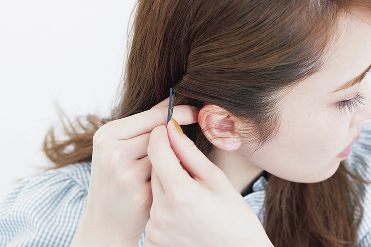 「ヘアピン」が主役のヘアアレンジ