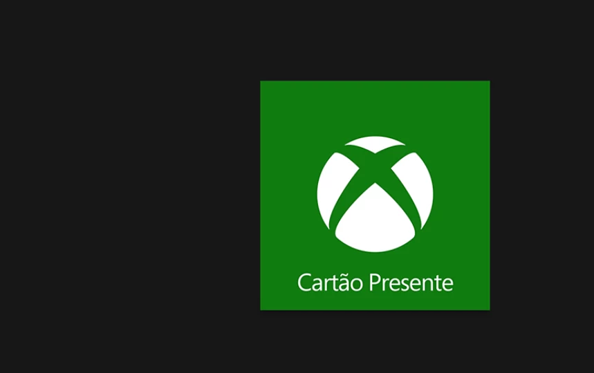 Cartões de presente Xbox.