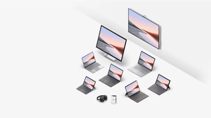 An array of Surface devices