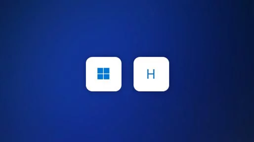 Logo Windows à côté d’une lettre H