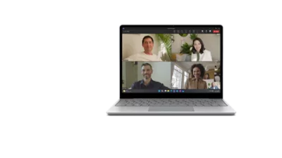 Vista angolare anteriore di Surface Laptop Go 3