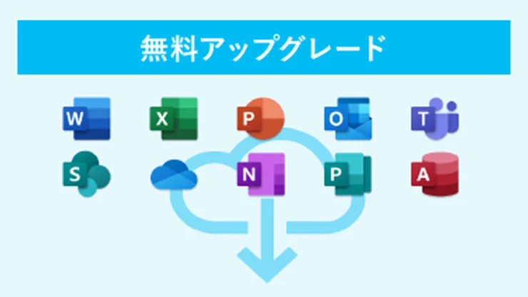 無料アップグレードのイメージ