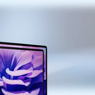  Poster image of Surface Laptop feature video showcasing two display sizes, thin bezels and screen.