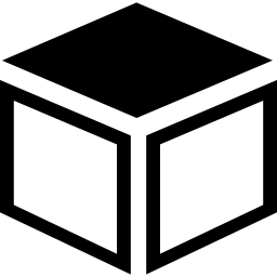 box mit dunklem oberteil icon