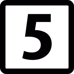 número 5 Ícone