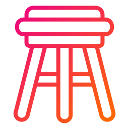 Stool stand icon