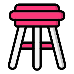 Stool stand icon