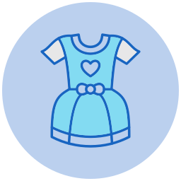 Baby dress icon