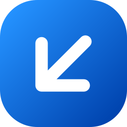 Down left arrow icon