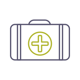 First aid kit icon