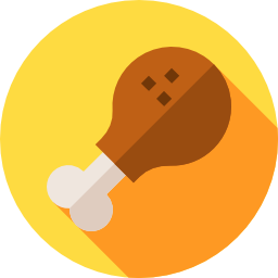 Chicken leg icon