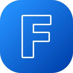 Letter f icon