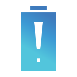 niedriger batteriestatus icon