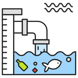 pollution de l'eau Icône