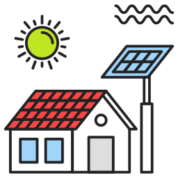 Eco house icon