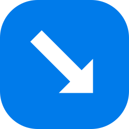 Down right arrow icon