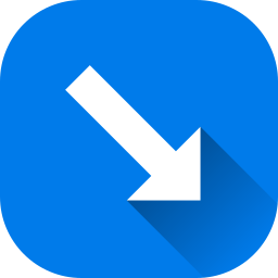 Down right arrow icon