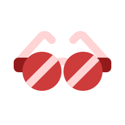 Round glasses icon