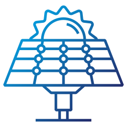 Solar cell icon