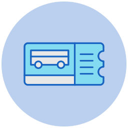 Bus ticket icon