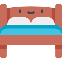 cama de casal Ícone