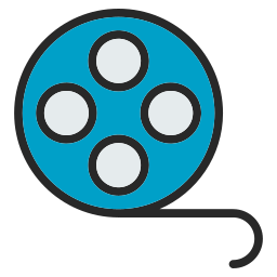 Movie reel icon