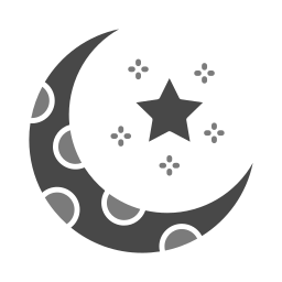 Crescent moon icon