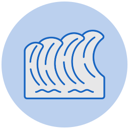 Sea waves icon